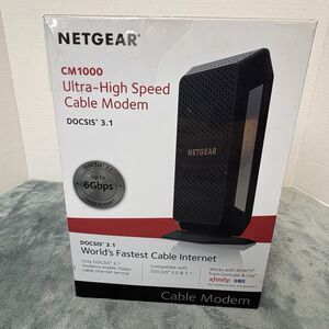 NETGEAR CM1000 High-Speed Cable Modem (Upto 6 Gbps)